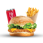 Fried Chicken Burger Meal 